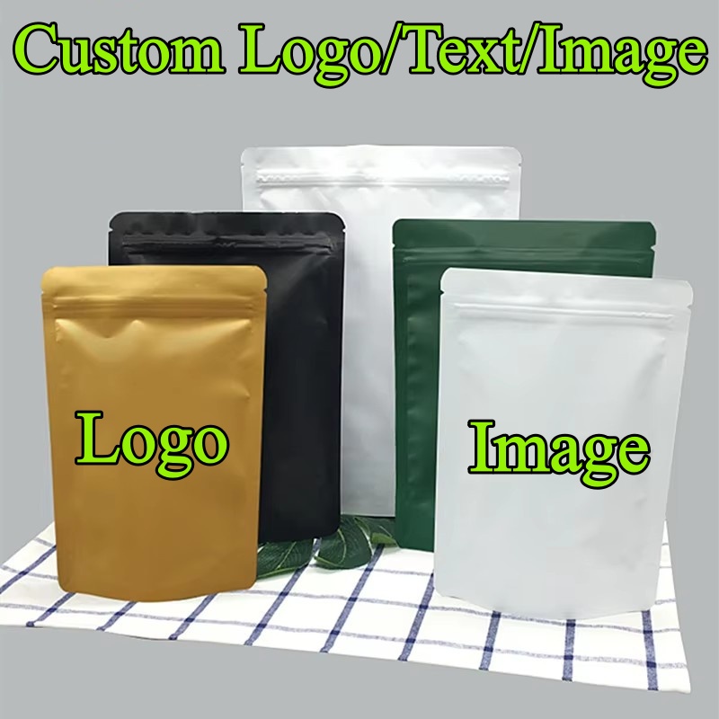 Food Or Snacks - 100PCS Stand Up Matte Aluminum Foil
