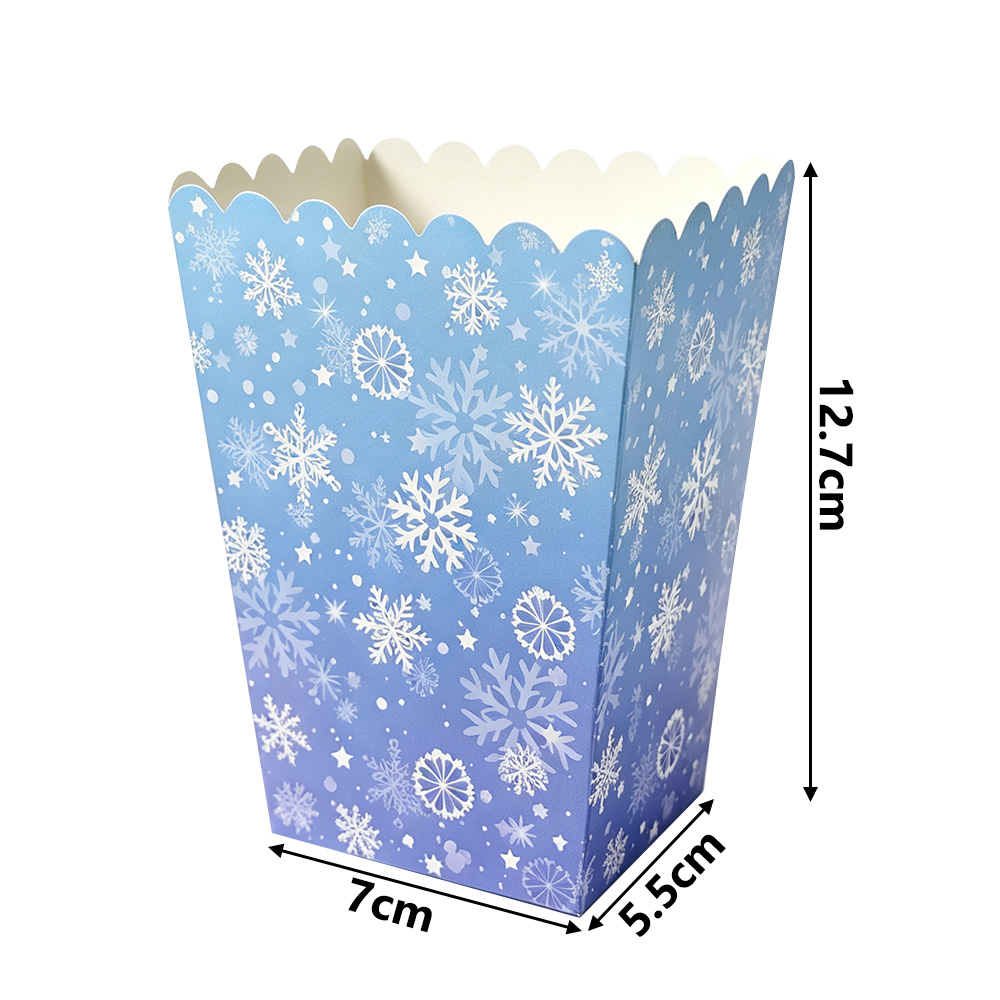 10-50pcs Snowflake Popcorn Box - đánh giá và giá Food Or Snacks