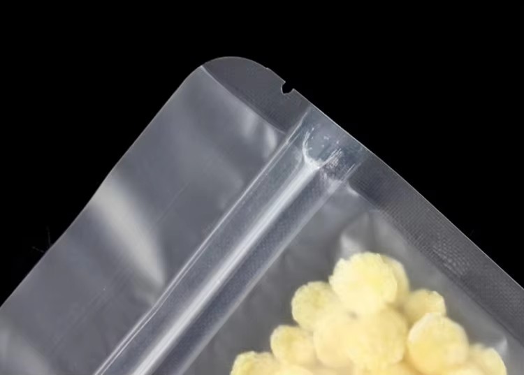 Stand Up Frosted Ziplock Bags  - đánh giá và giá Logo Food Snack