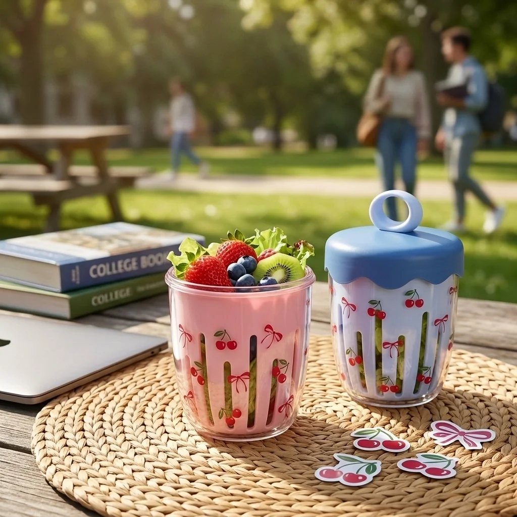 Plastic Fruit Salad Cup with L - đánh giá và giá Food Or Snacks