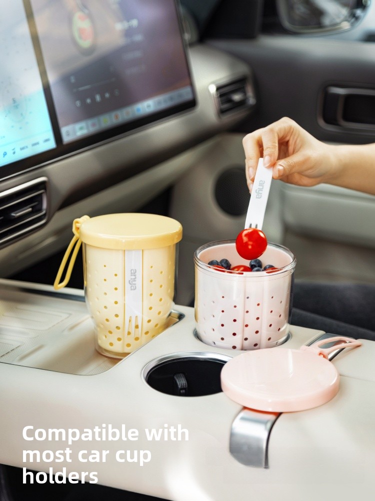 Portable Fruit Cup with Fork f - đánh giá và giá Food Snacks Online