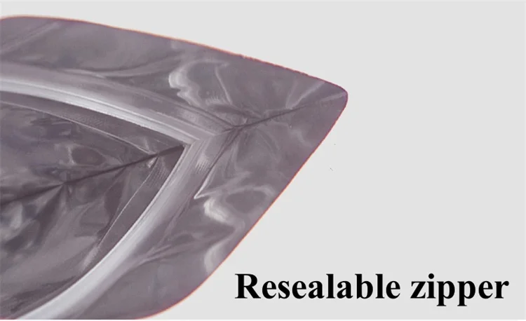 Flat Resealable Aluminum Foil  - đánh giá và giá Logo Food Snack
