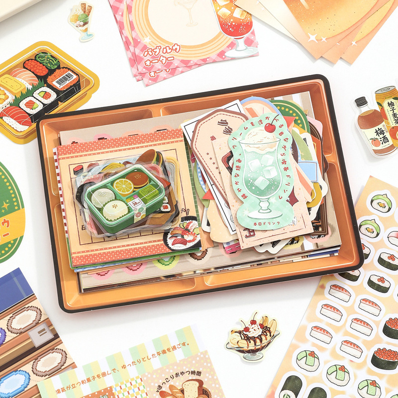 77Pcs PET Sticker Set Lunch Bo - đánh giá và giá Food Snacks Menu