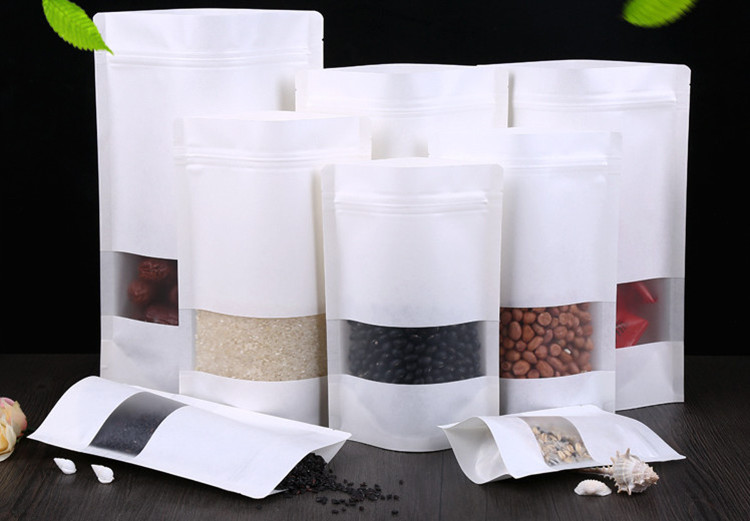 100 Chiếc Đứng Lên Giấy Trắng  - đánh giá và giá Logo Food Snack