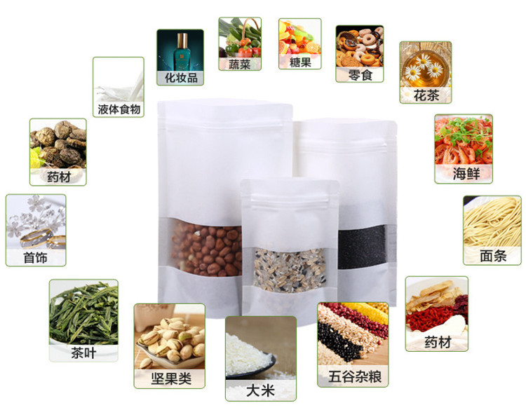 100 Chiếc Đứng Lên Giấy Trắng  - đánh giá và giá Logo Food Snack