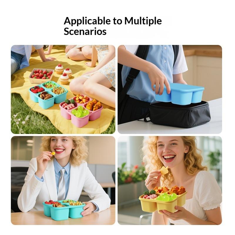 Food Grade Silicone Snack Box  - đánh giá và giá Food Snacks For Picnic